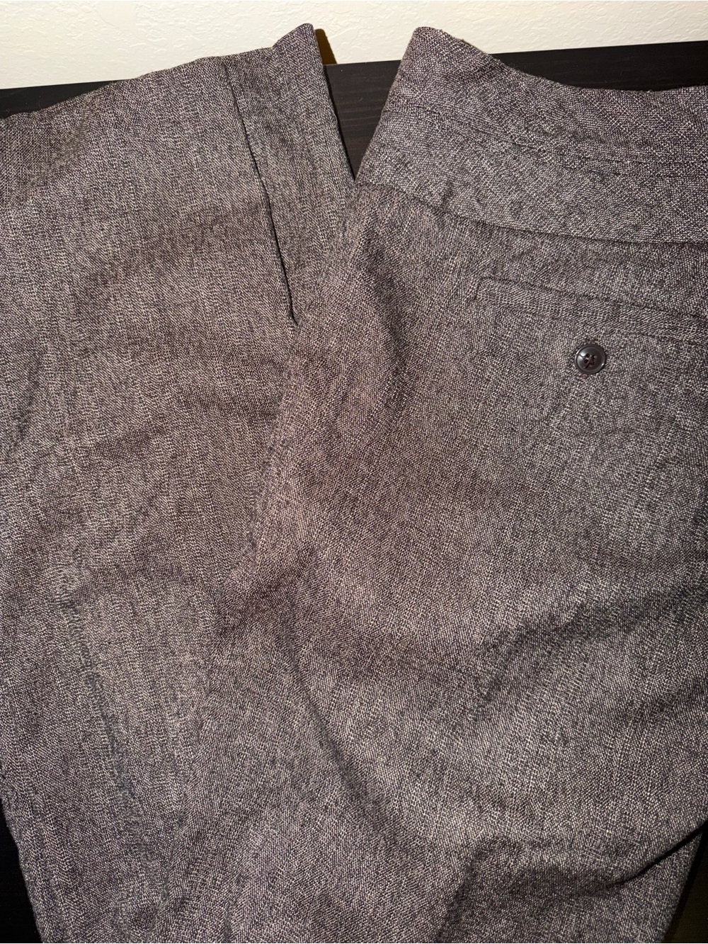 Studio Y Charcoal Gray/Brown Dress Trousers